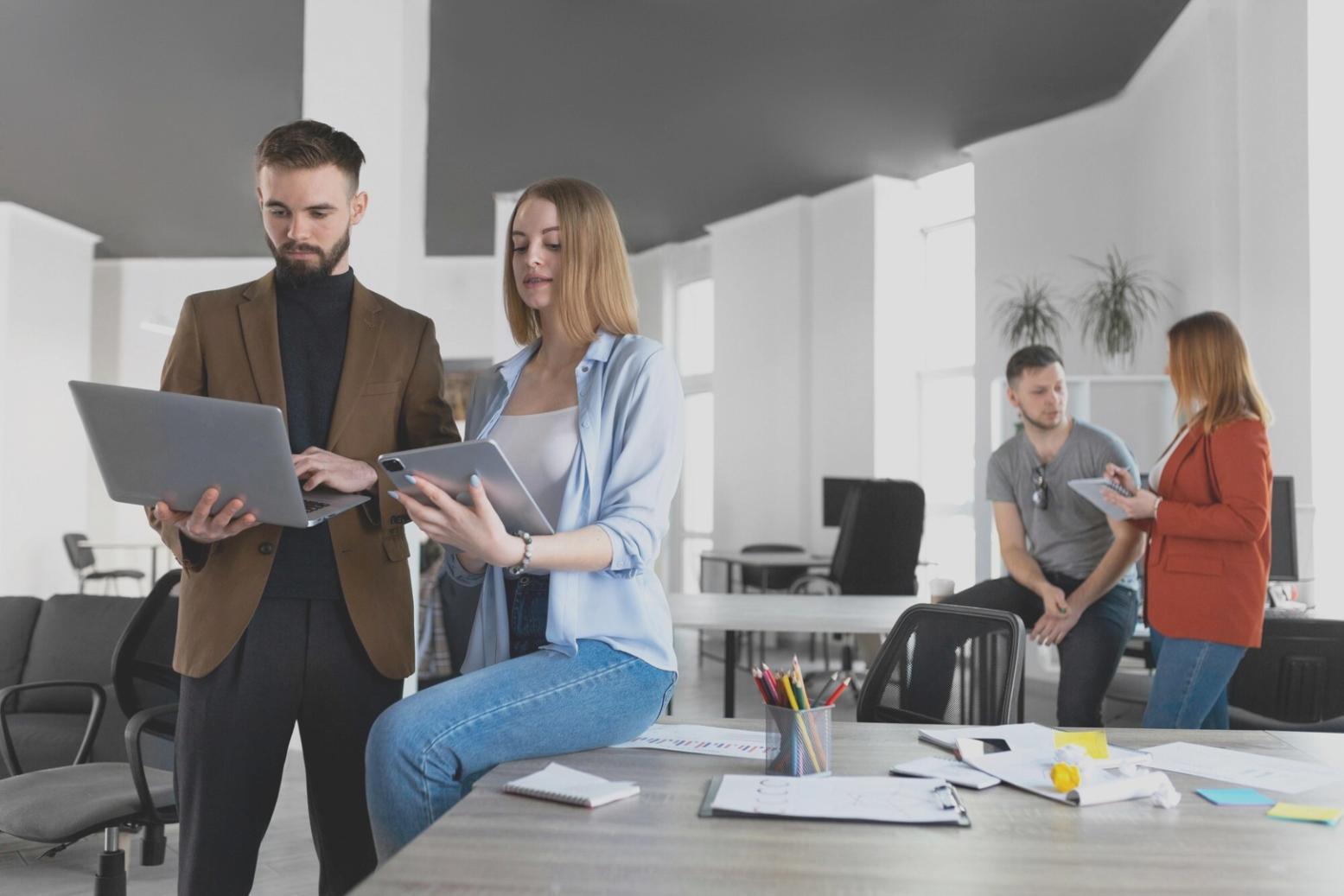 Person reviewing budget spreadsheet with coffee